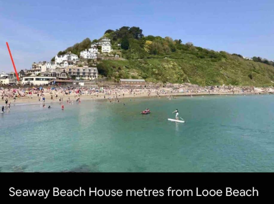 Seaway Beach House Looe Beach Villa Exterior foto